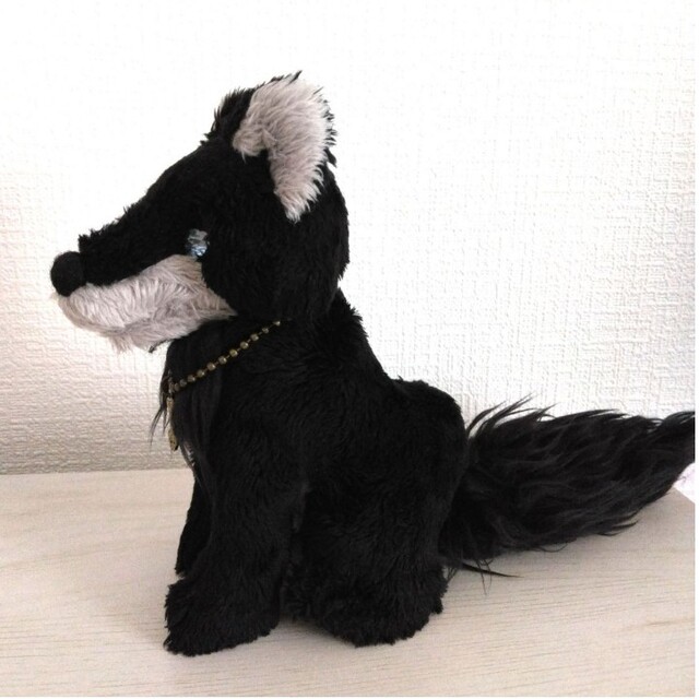 Jam or Pains. 黒狼 オオカミ ぬいぐるみ アートドール テディベアの