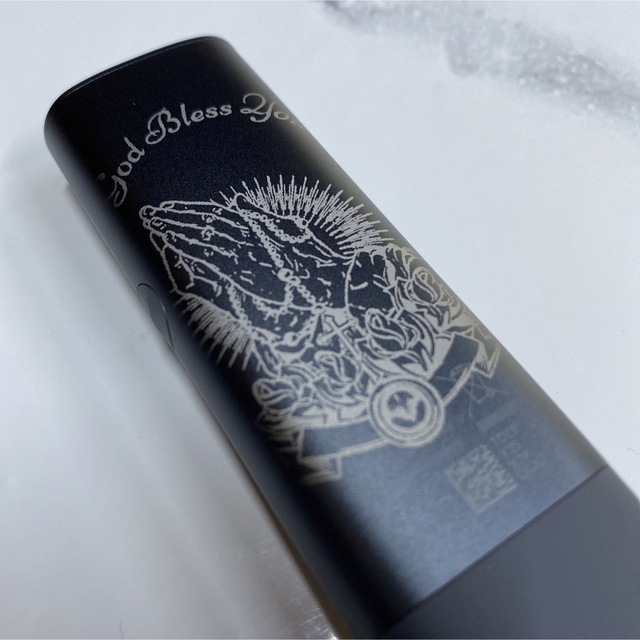 IQOS - iQOS ILUMA ONE イルマワン レーザー加工 祈り手 ロザリオ 黒の
