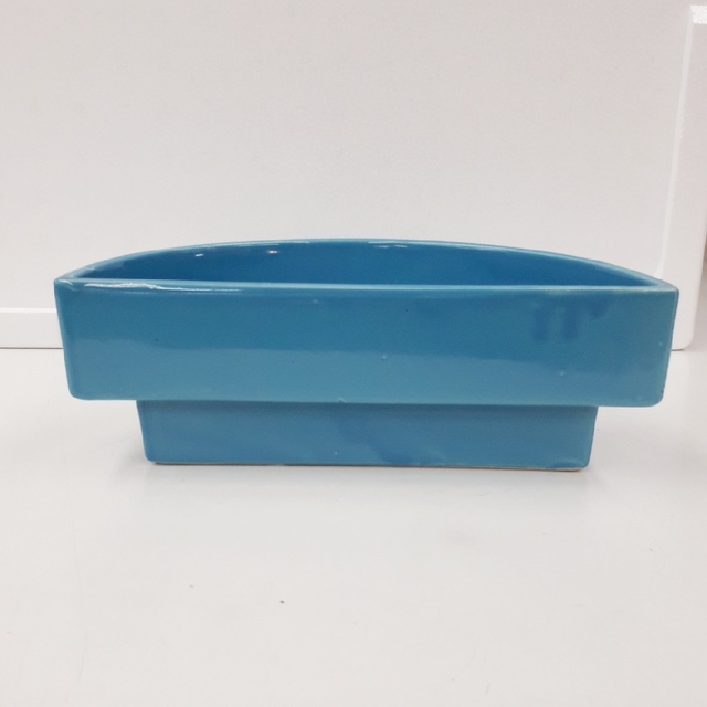 新品未使用 生け花 華道 花器 半月型 水盤 花瓶 小原流 フラワーベース