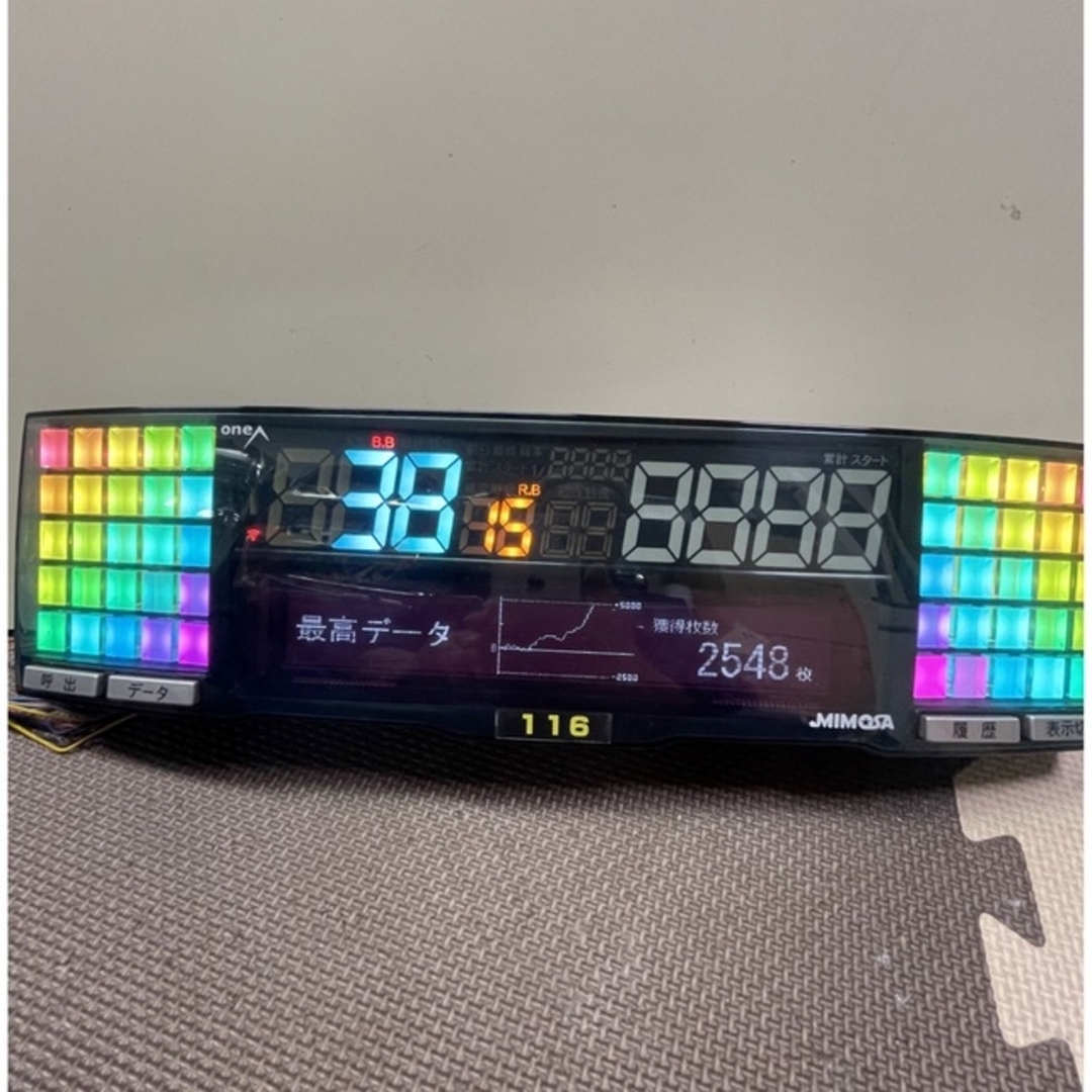 送料込みデータカウンターone Aミモザ差枚数表示スランプグラフ搭載