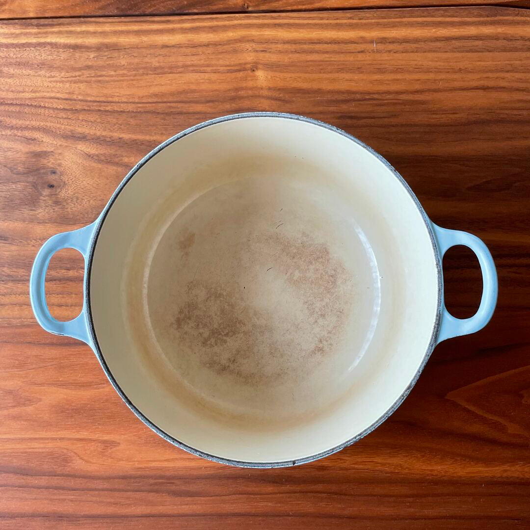 LE CREUSET - サテンブルー ル・クルーゼ ココット ロンド 20 廃盤色の