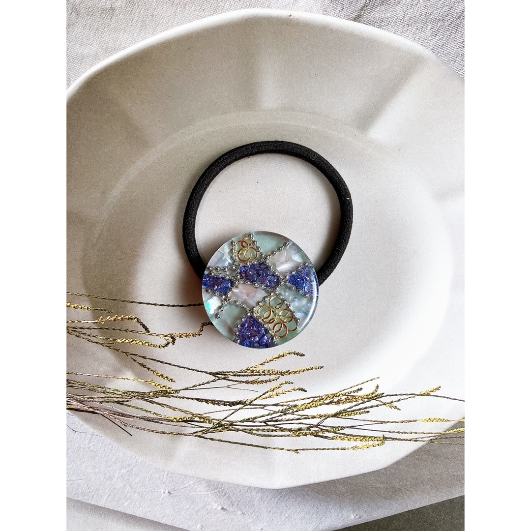 ハンドメイドレジンヘアゴム・ポニーフック・ブローチ・ネックレス♡No.240