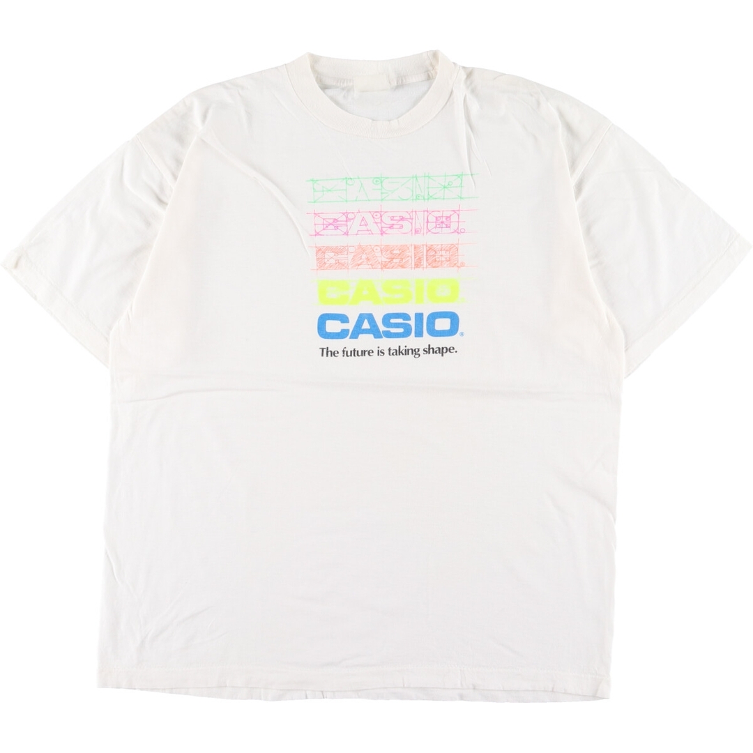 古着 90年代 CASIO カシオ アドバタイジングTシャツ メンズL