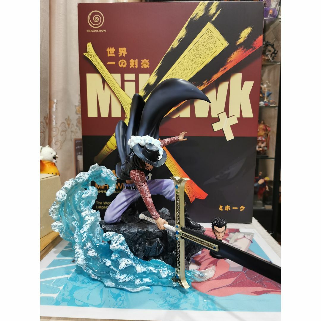 ワンピース ジュラキュール・ミホーク フィギュア ガレージキット 塗装