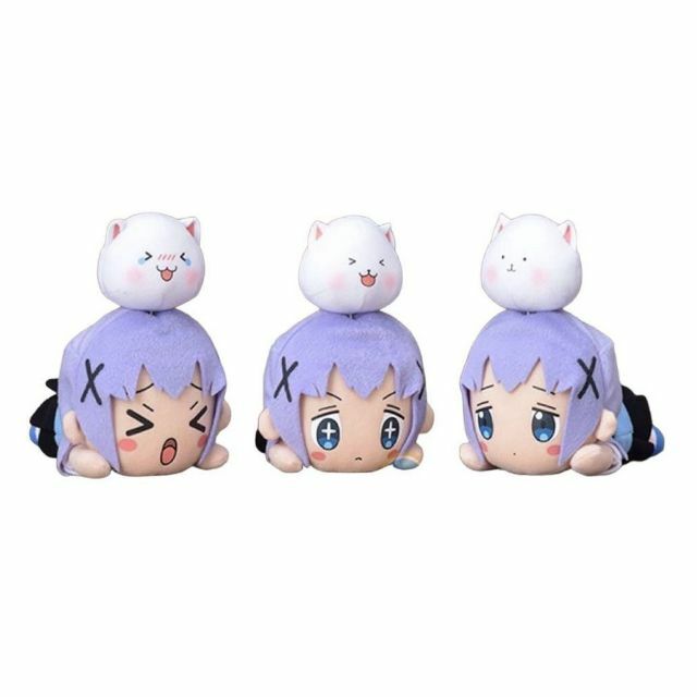 SEGA - ごちうさ メジャー付寝そべりぬいぐるみ チノ 全3種セット