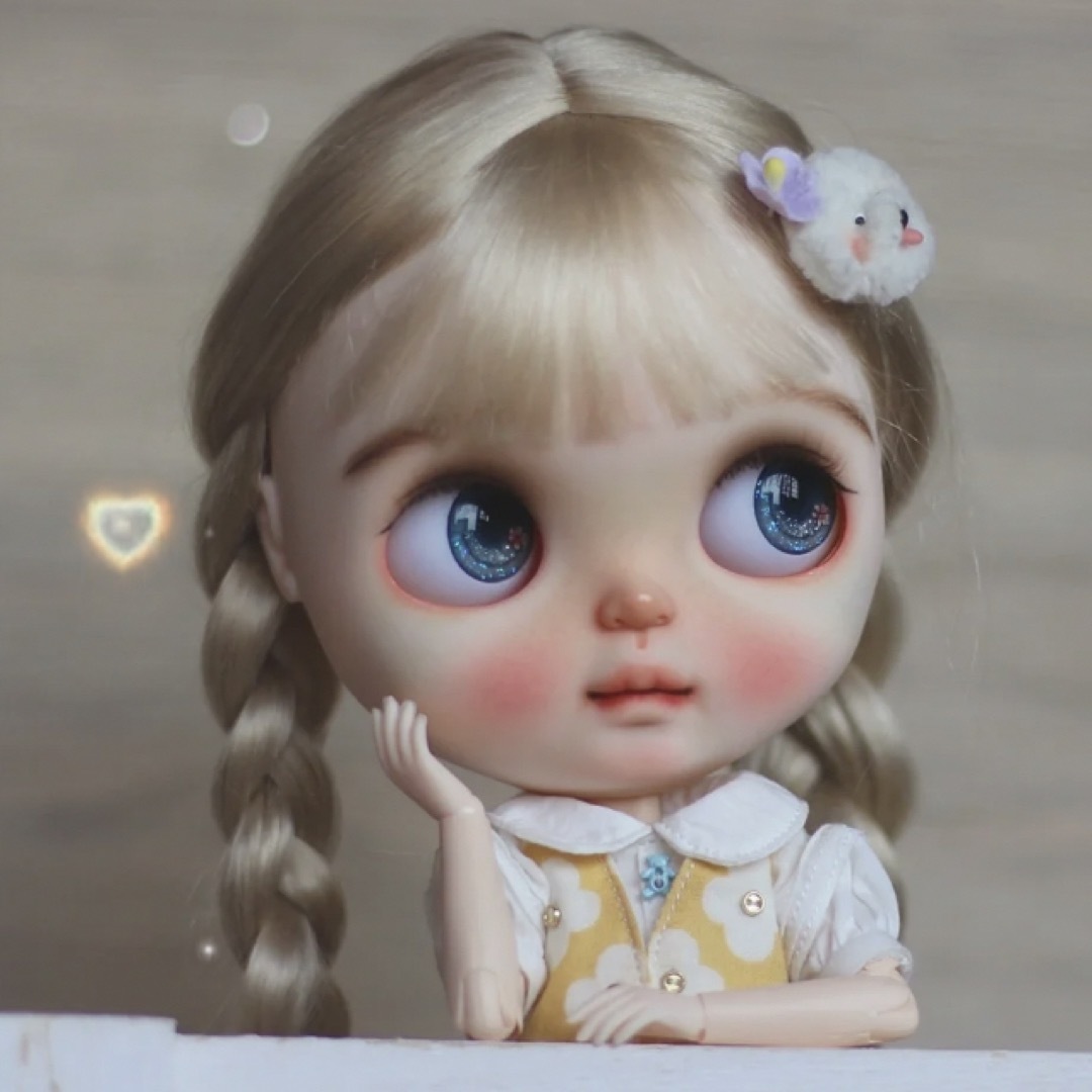 カスタムブライス 人形 かわいい 作家様 ナチュラルメイク 幼い フル