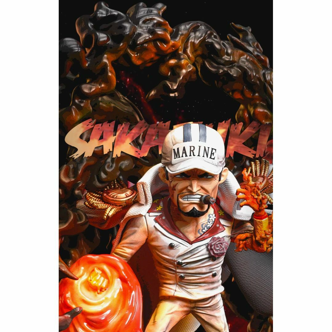 ワンピース 赤犬 サカズキ フィギュア ガレージキット ワーコレサイズ