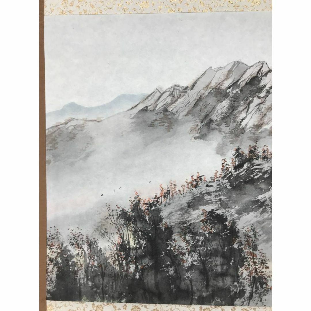 複製】松林桂月/秋山晩趣図/山水図/工芸品/掛軸☆宝船☆AC-490の通販