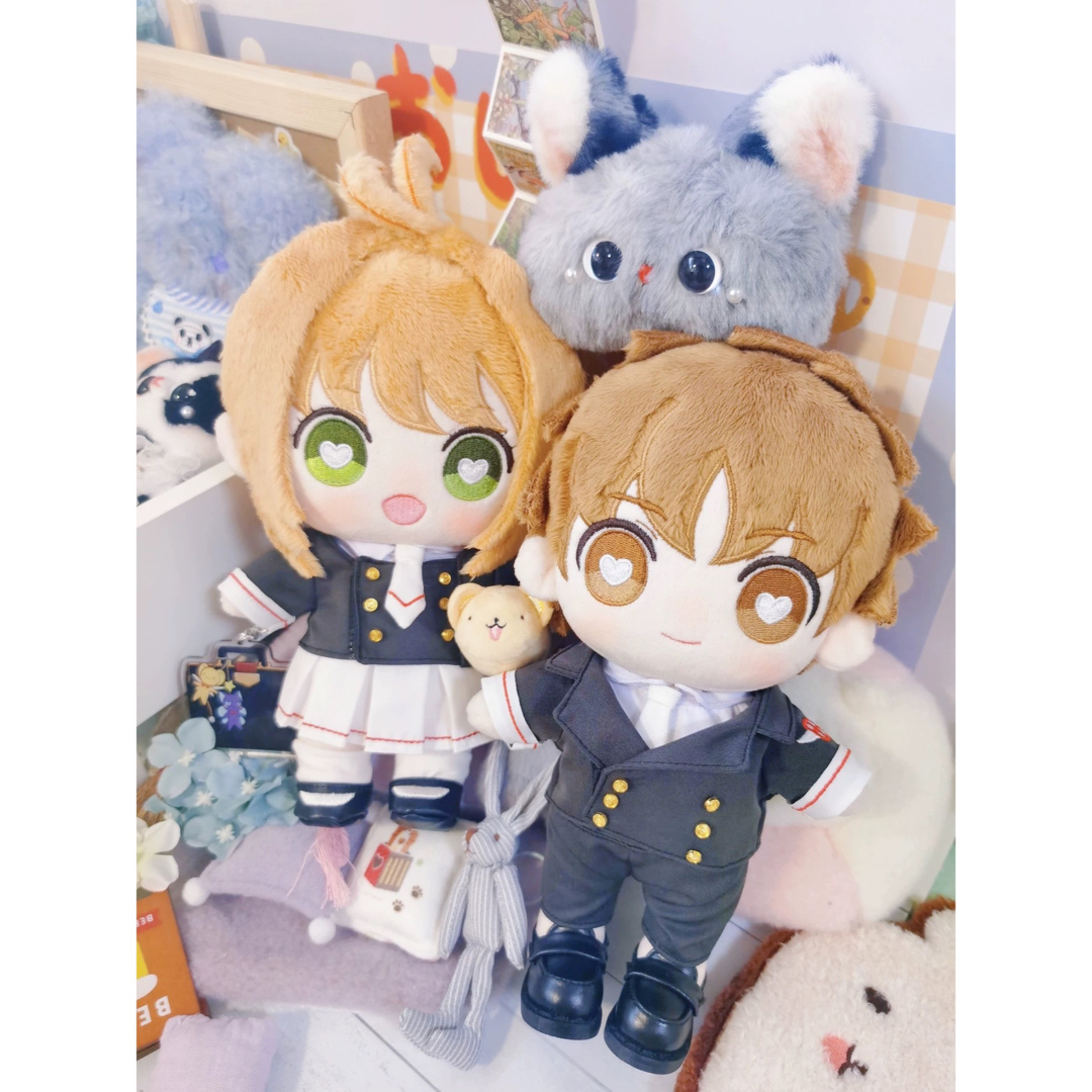 カードキャプターさくら 着せ替えぬいぐるみ 木之本桜＋李小狼 服付き