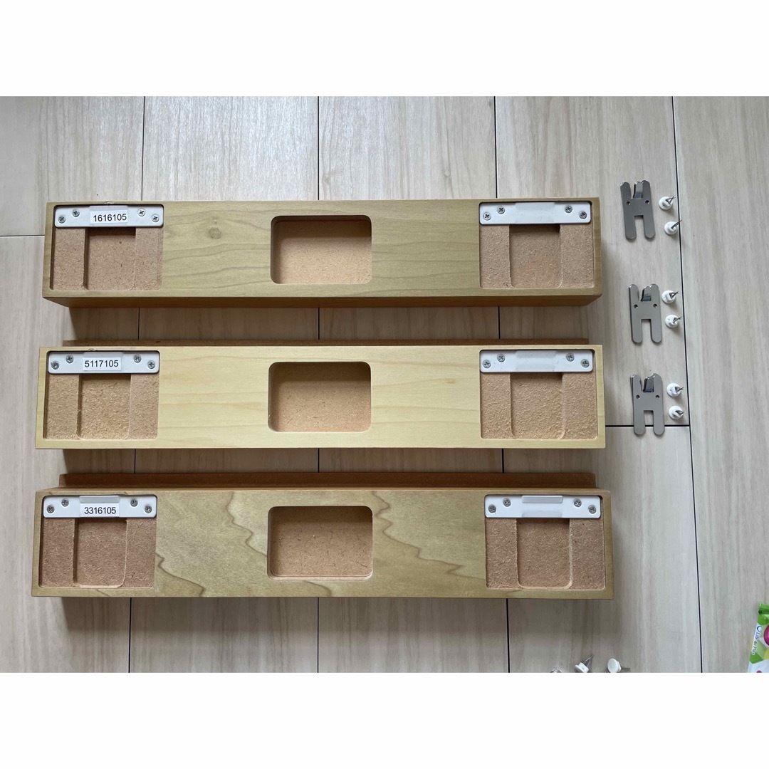 無印良品 壁に付けられる家具 長押88 3個 : 無印良品 無印良品 壁