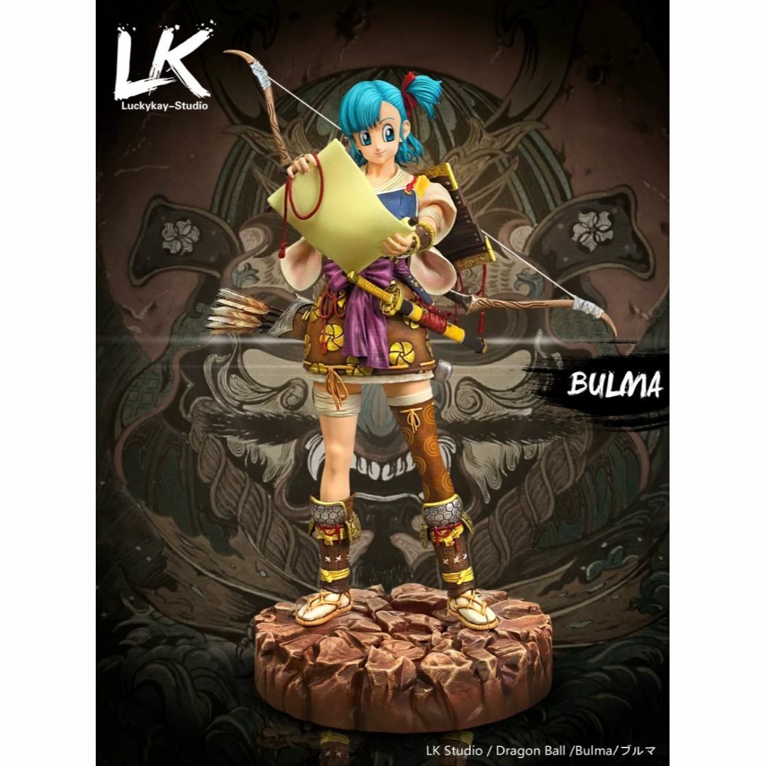 ドラゴンボール ブルマ 武士 フィギュア ガレージキット 塗装済み完成