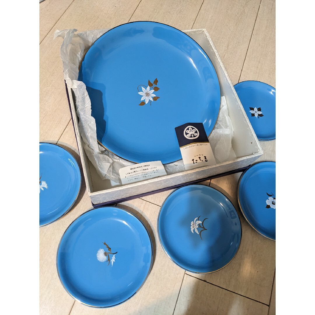 たち吉 - たち吉 水色のお皿（大1＆小5枚セット）の通販 by はな＊'s