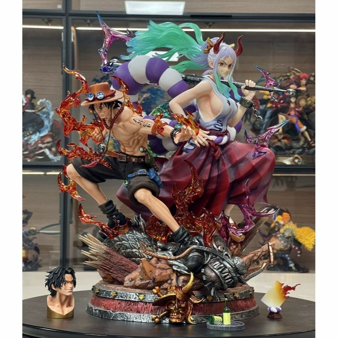 ワンピース エース＆ヤマト ガレージキット フィギュア LXスタジオの