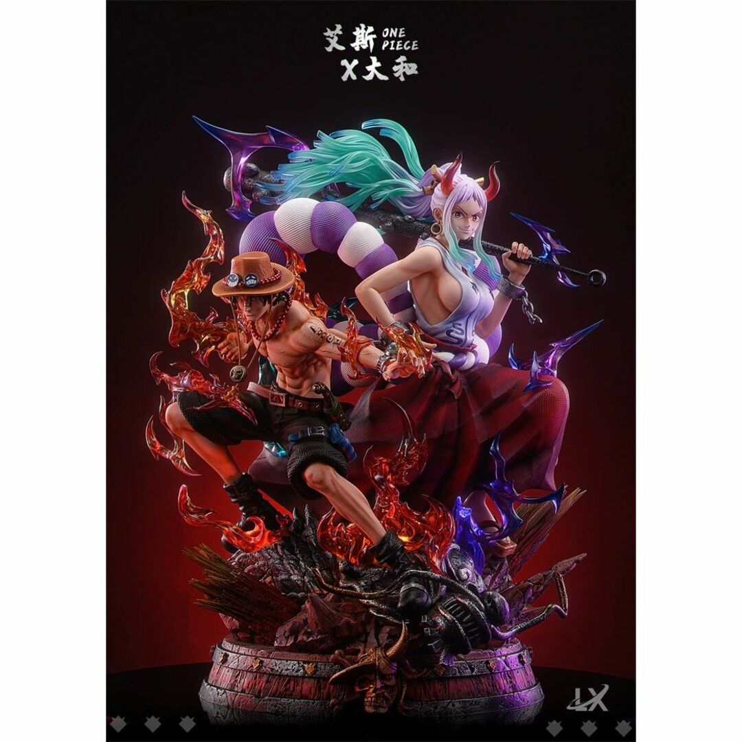 ワンピース エース＆ヤマト ガレージキット フィギュア LXスタジオの