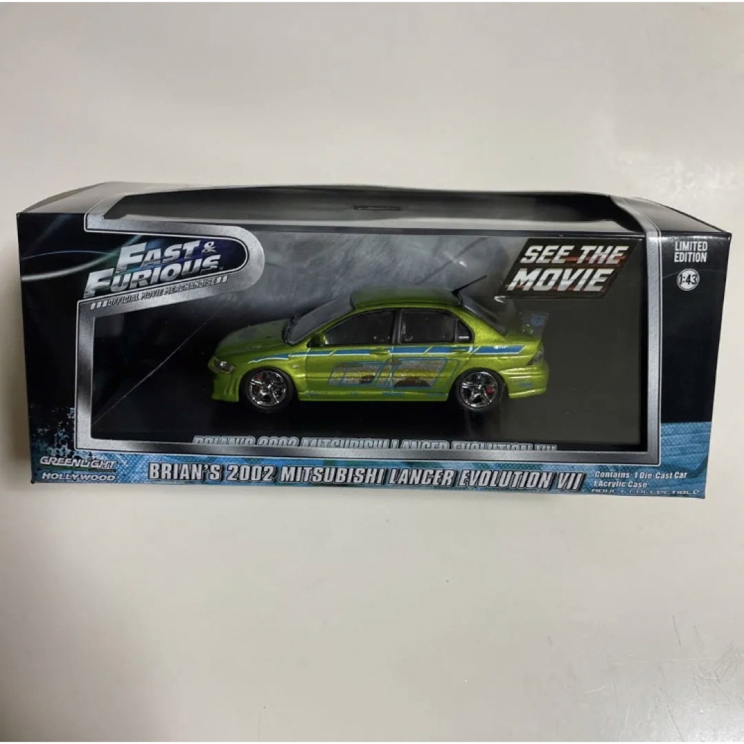 素人改造 訳アリ 1/43 グリーンライト ワイルドスピード 三菱 ランエボ