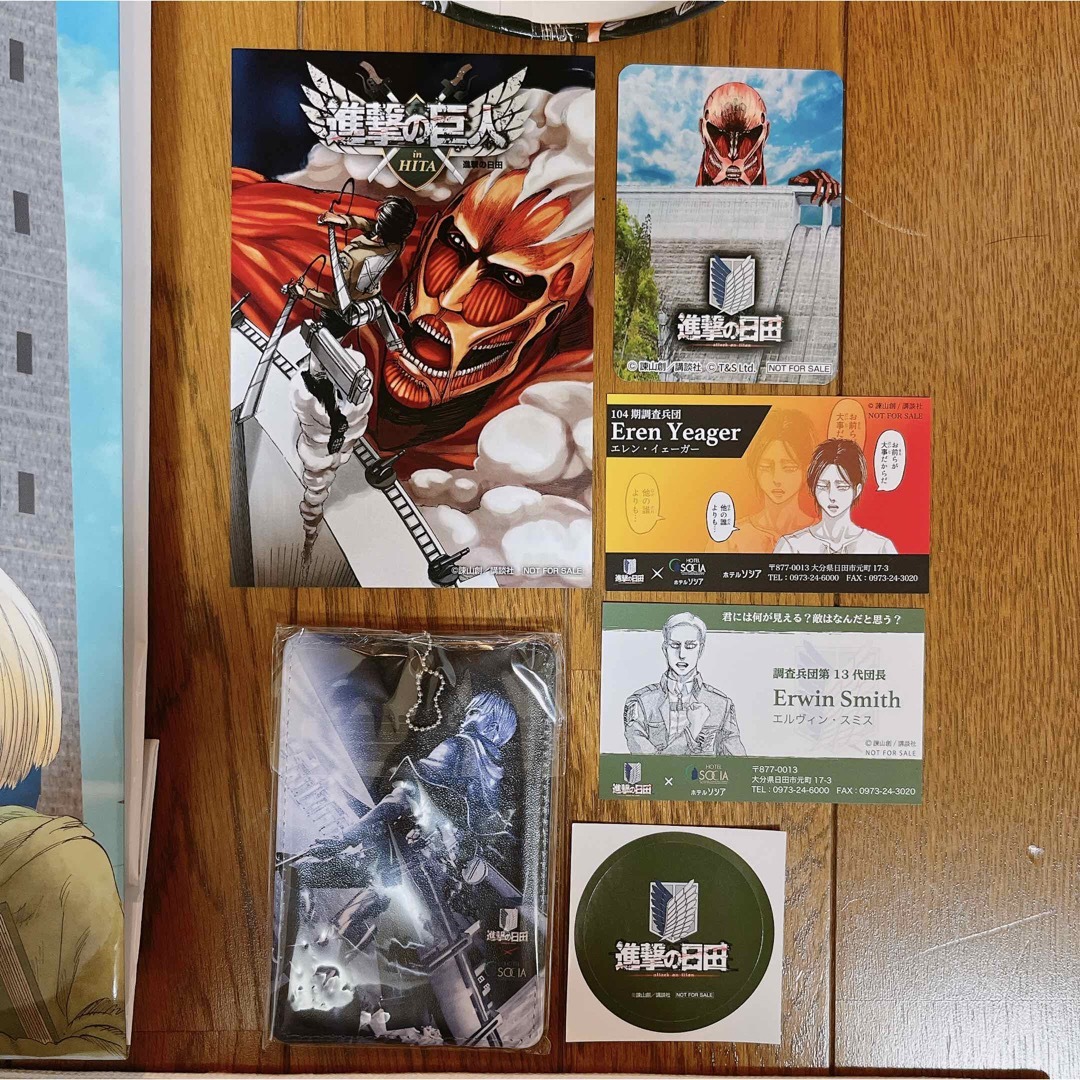 進撃の巨人 ホテルソシア 進撃の日田 リヴァイ エレン タペストリー