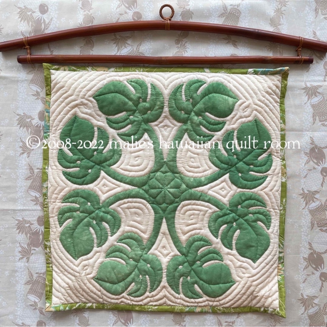 キット】ハワイアンキルト タペストリー50モンステラの通販 by malie's