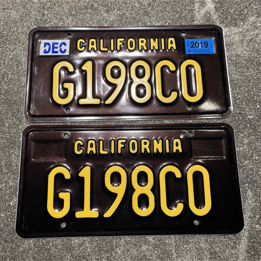Chevrolet - 198 前後ペアカリフォルニアレガシーライセンスプレート