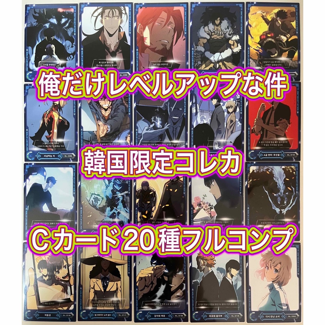 フルコンプ】韓国グッズ 俺だけレベルアップな件 トレカ Cカード 20種