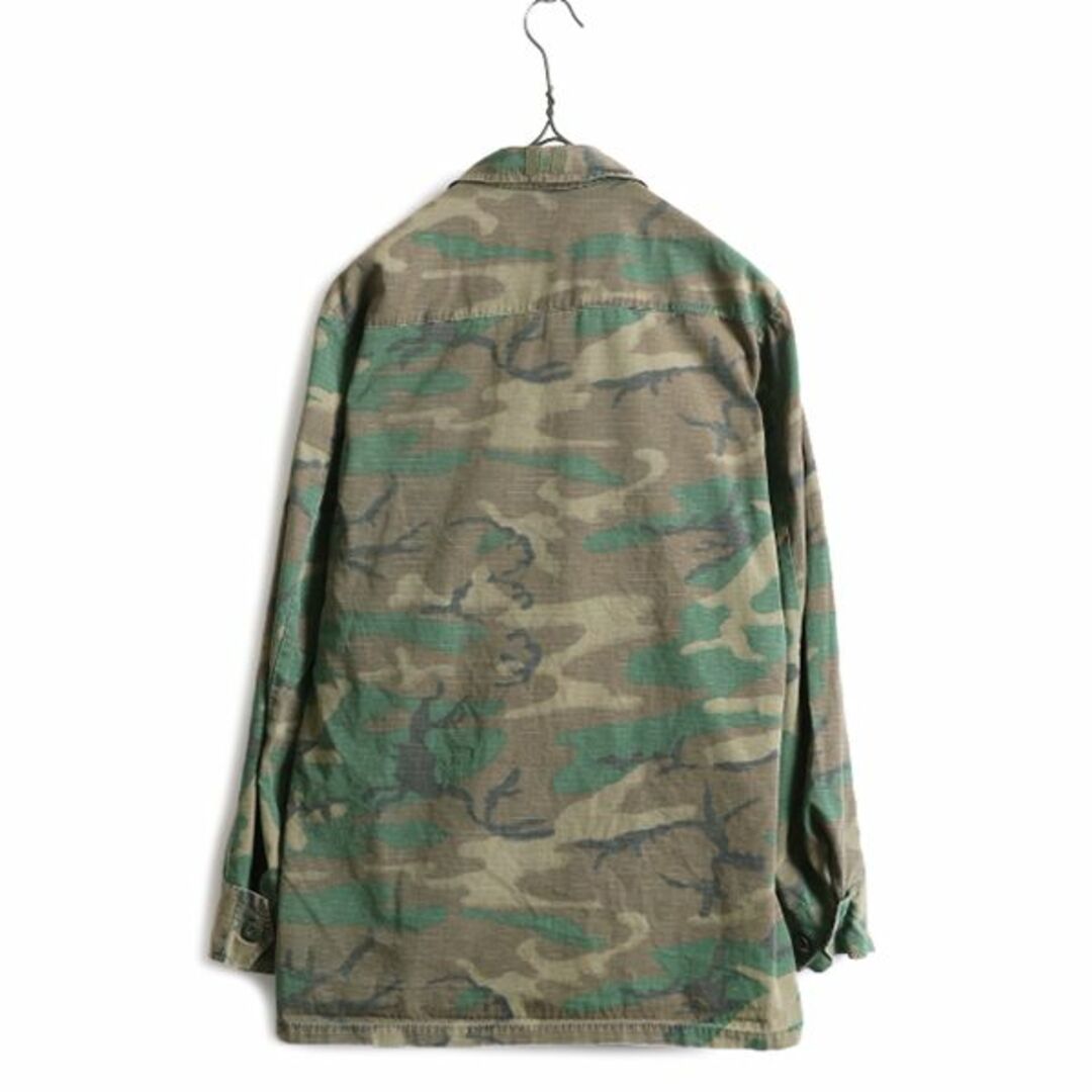 60s 70s US ARMY 米軍実物 ジャングルファティーグジャケット 迷彩の