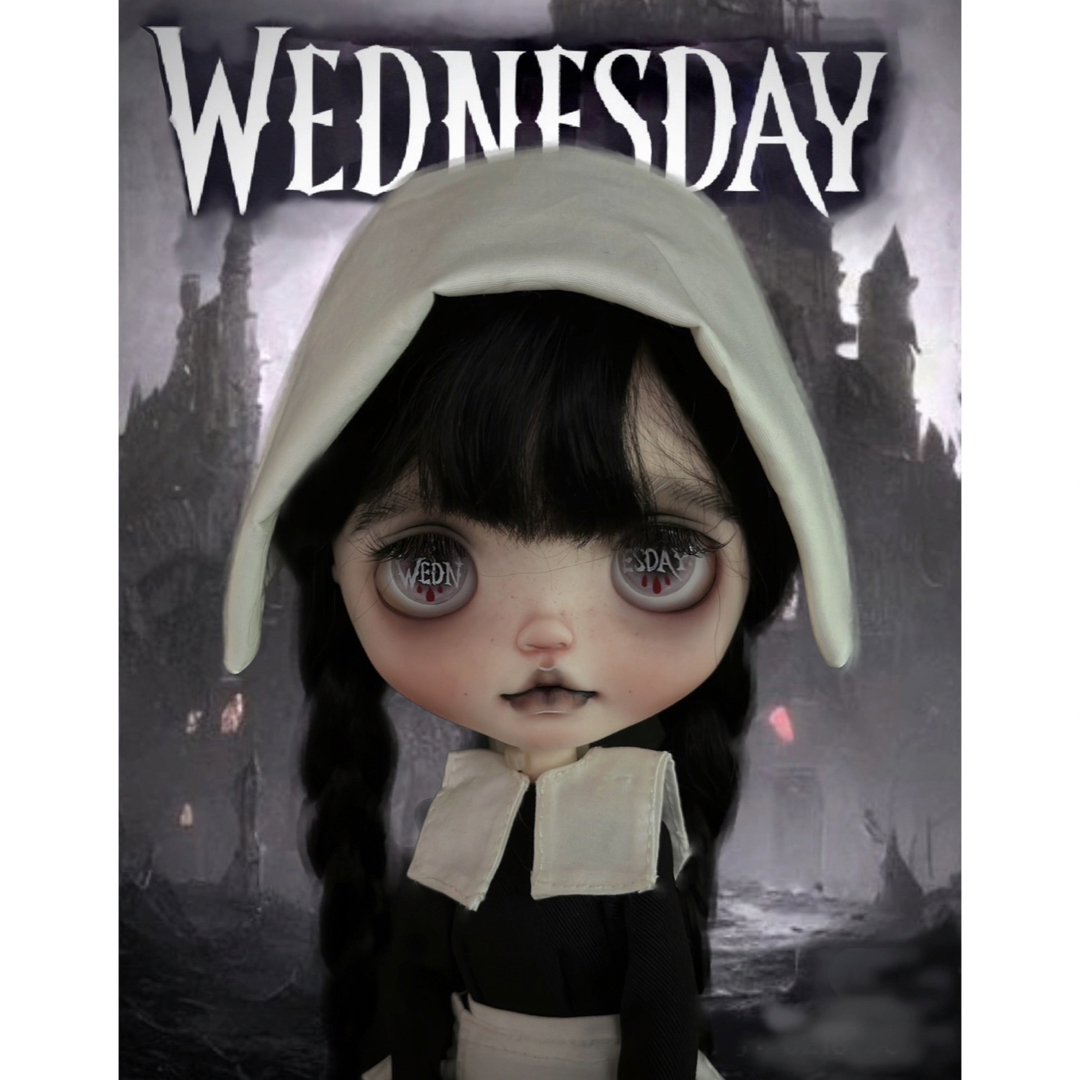 カスタムブライス 海外作家様 人形 ドール ダークスイート Wednesdayの