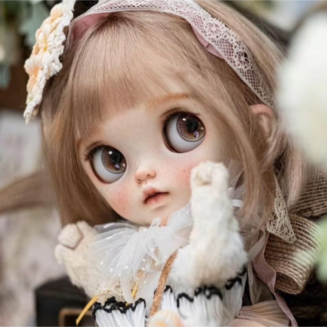 カスタムブライス 人気海外作家様 優しい 幼い ナチュラルメイク フル