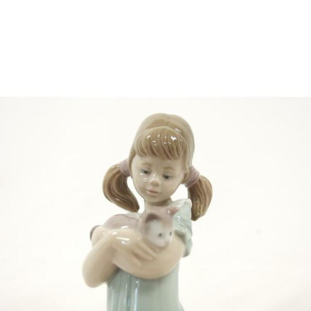LLADRO リヤドロ 陶器 置物 人形 フィギュリン 少女 猫/少女ト猫/私
