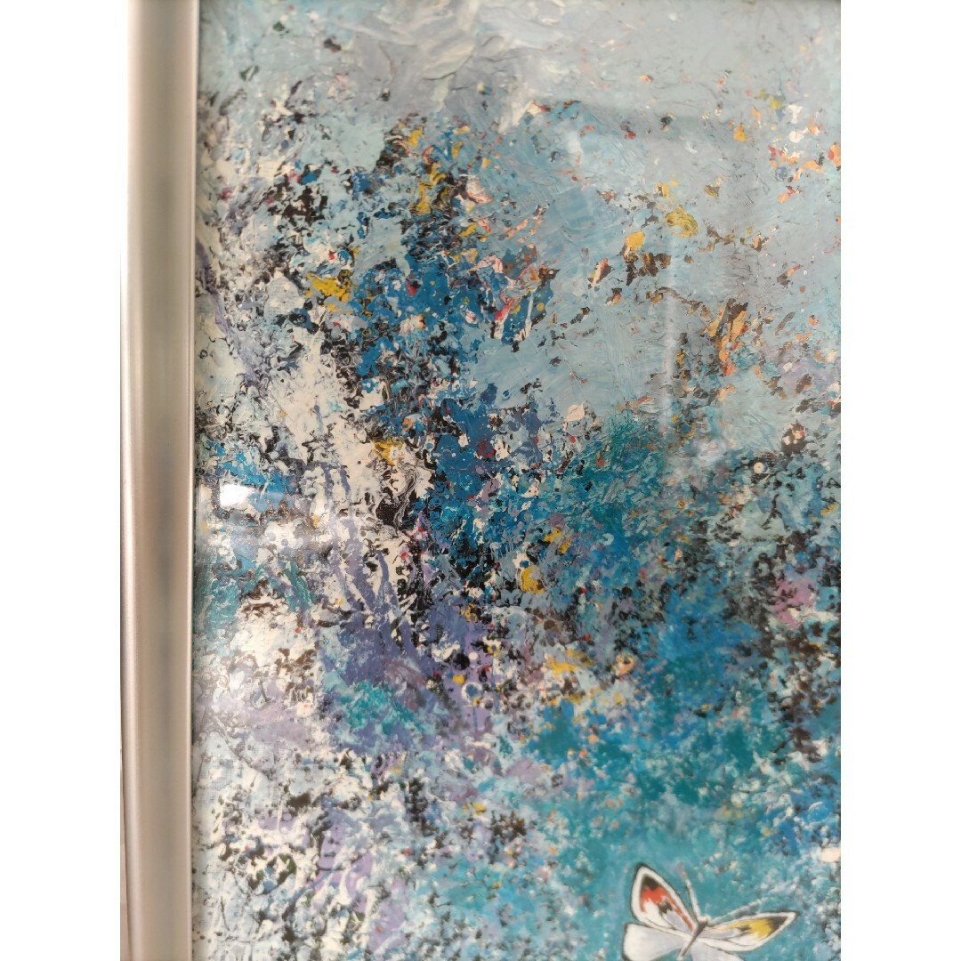 額縁入り 蝶 絵画の通販 by なし｜ラクマ