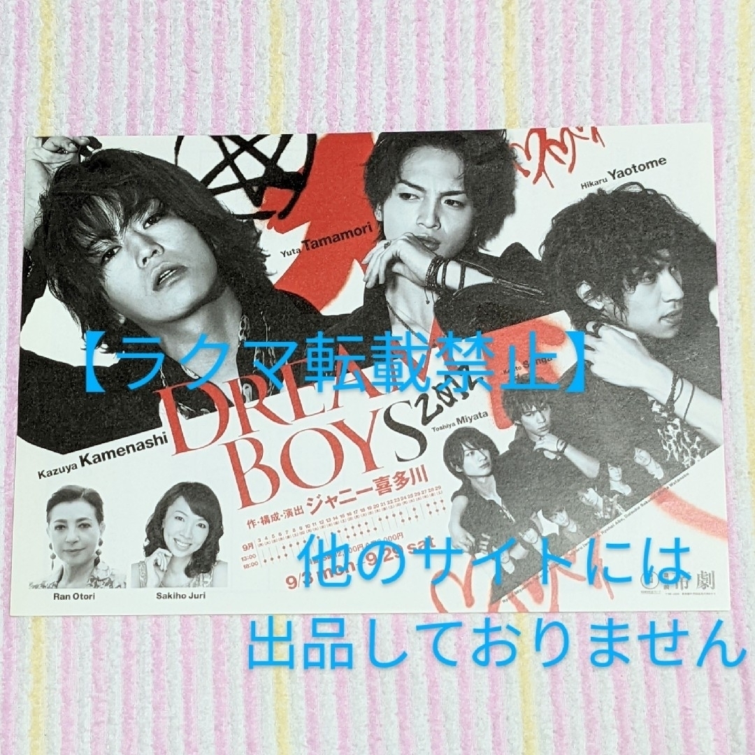 KAT-TUN - 亀梨和也 DREAM BOYS 2011/2012 クリアファイル+フライヤー