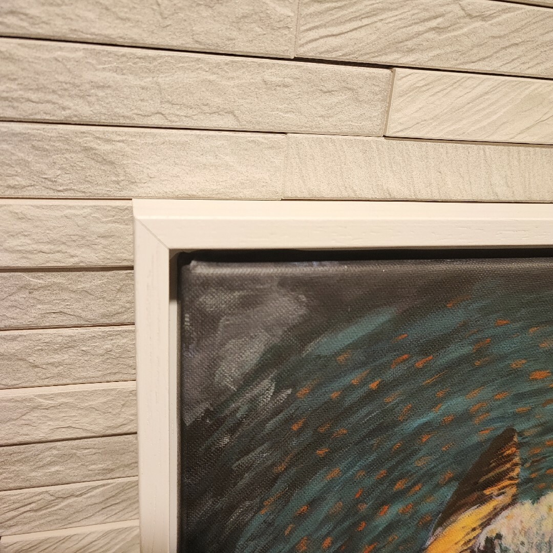 ポケモン - ゴッホ美術館 ゴッホピカチュウ キャンバスアート 額縁付の