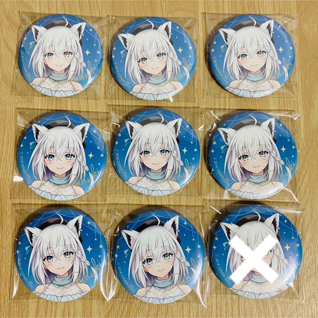 ホロライブサマー 2022 シャイニーウェーブver. 缶バッジ 白上フブキ