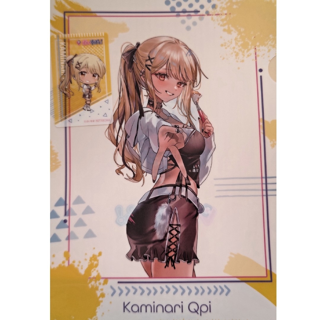 ぶいすぽ 神成きゅぴ クリアファイルクリアしおり 2枚セット GiGO限定