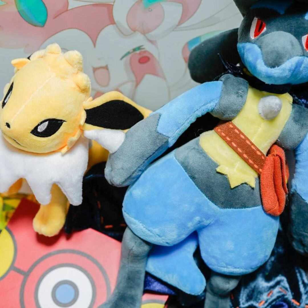 ハロウィンルカリオ ぬいぐるみ 大きい 30cm リボン袋付【現物撮影