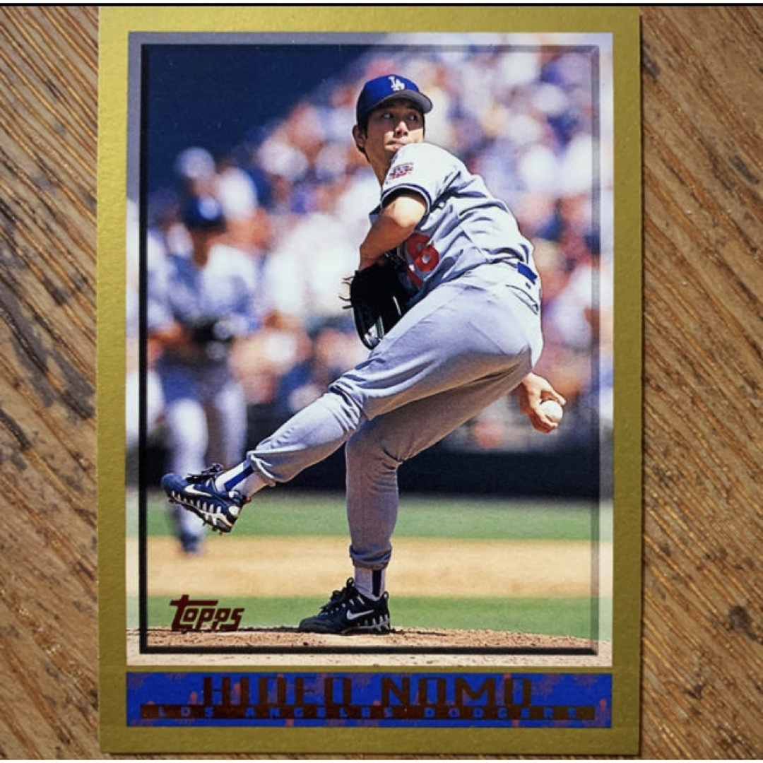 送料込】野茂英雄投手のTopps1997#167野球カード！第一期ドジャースの