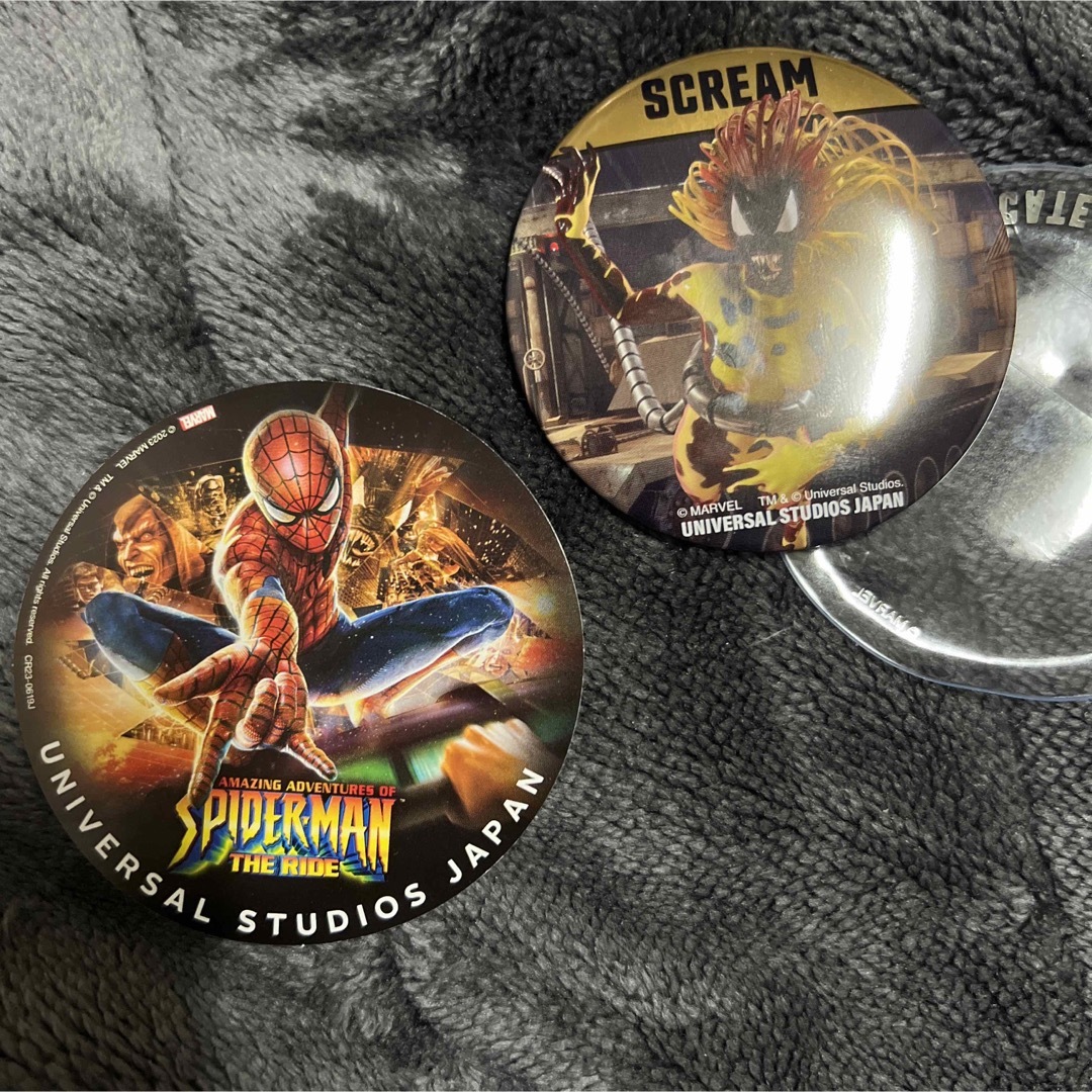 USJ限定 スパイダーマン ザライド ファイナル ランダム缶バッジ