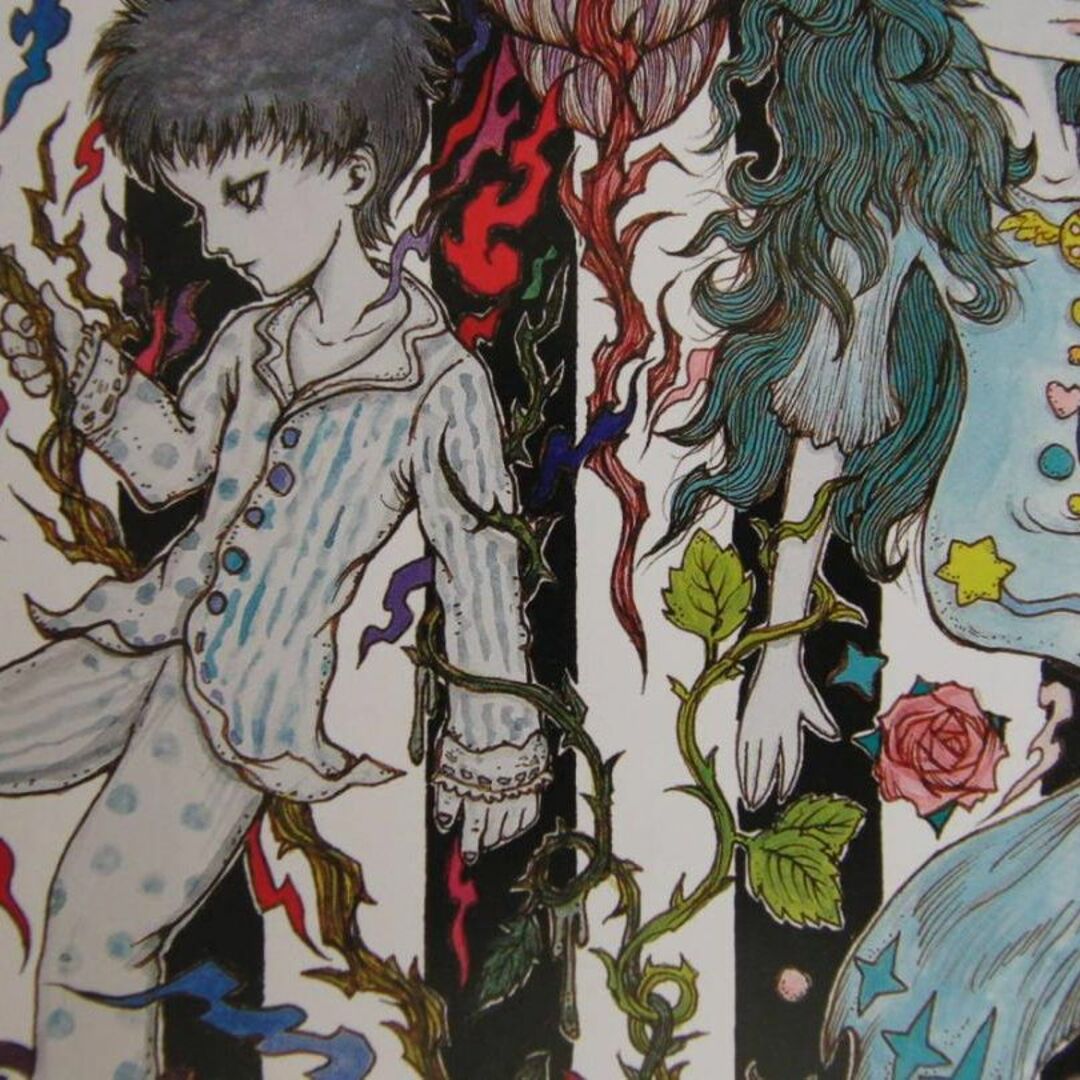 天野弓彦、HOLY&DARKNESS、希少な額装用画集より、美品、新品額・額装