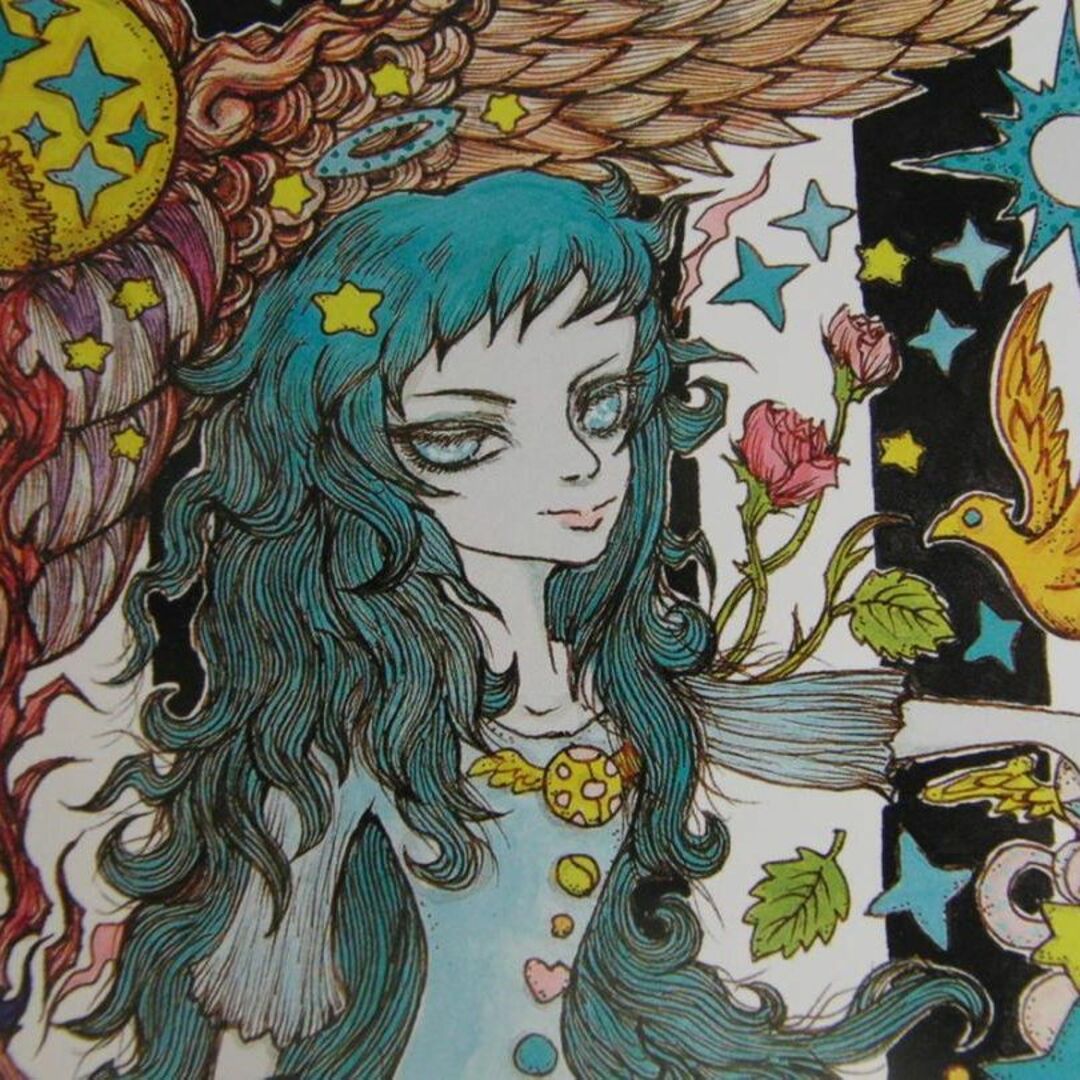 天野弓彦、HOLY&DARKNESS、希少な額装用画集より、美品、新品額・額装