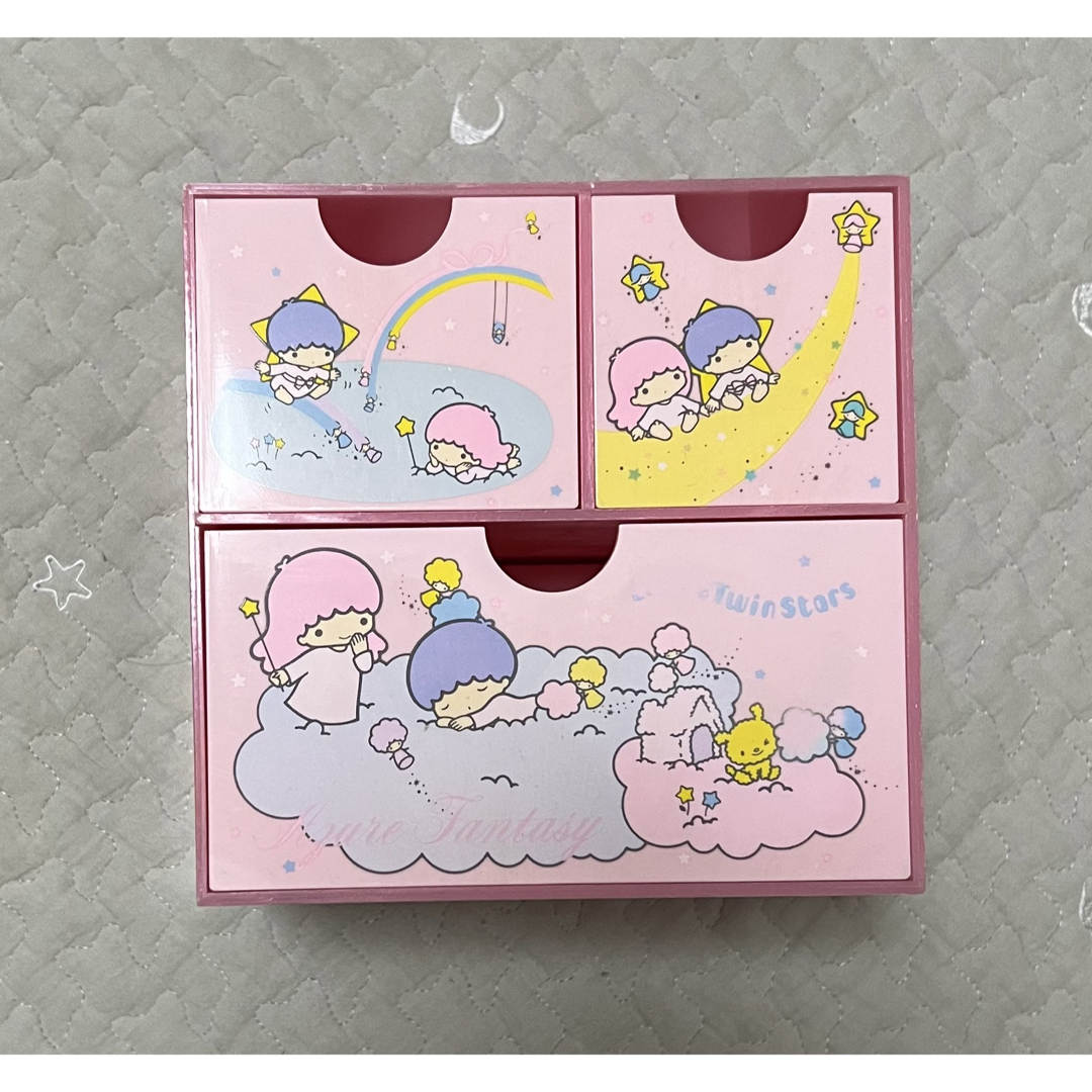 リトルツインスターズ - サンリオ キキララ プラチェスト 小物入れ