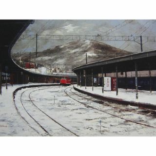髙野元孝、【北の駅（函館）】、「希少な画集より、状態良好の通販 by