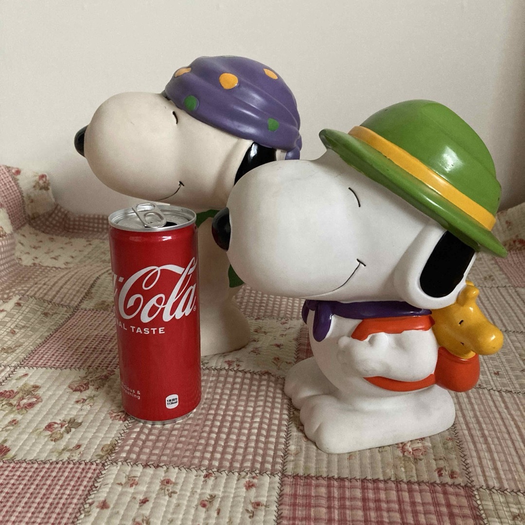 SNOOPY - レトロ スヌーピー 貯金箱 ソフビ vintage peanutsの通販 by