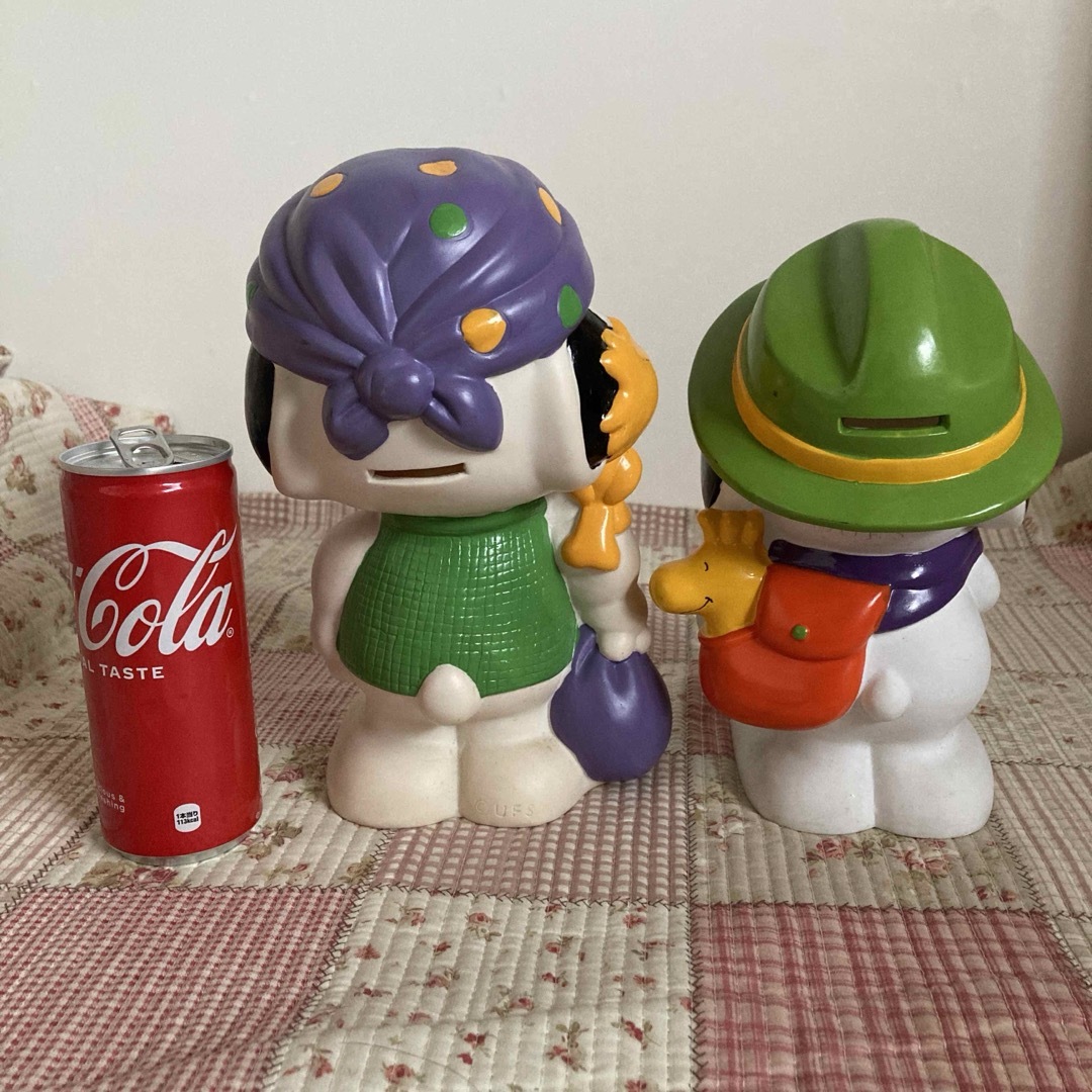 SNOOPY - レトロ スヌーピー 貯金箱 ソフビ vintage peanutsの通販 by