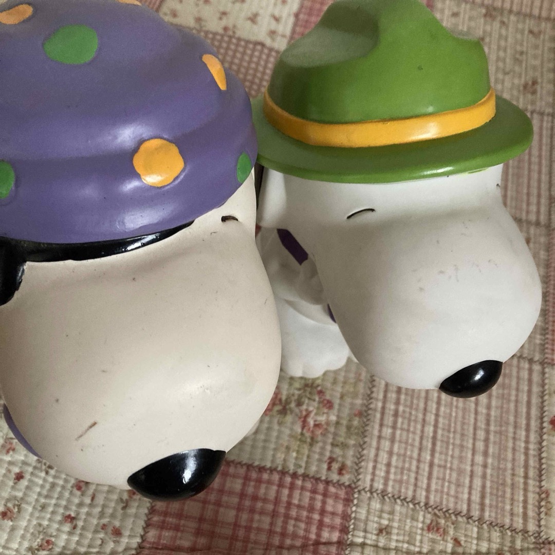 SNOOPY - レトロ スヌーピー 貯金箱 ソフビ vintage peanutsの通販 by