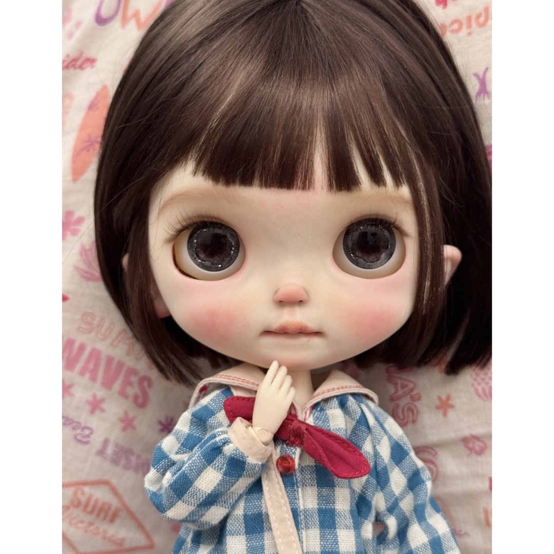 カスタムブライス 海外作家様 ナチュラルメイク 下唇を噛む 優しい