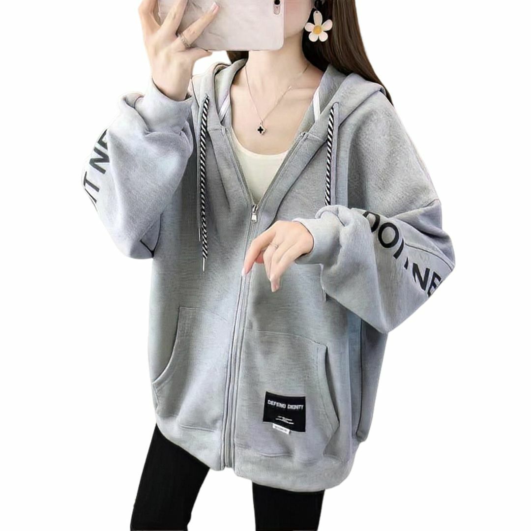 Gfuracefuliayer]レディース パーカー フード付き トップス 綿の通販