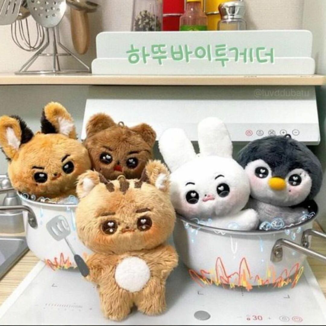 TXT ボムギュ ペンカフェ マスターニム ぬいぐるみ 10cm