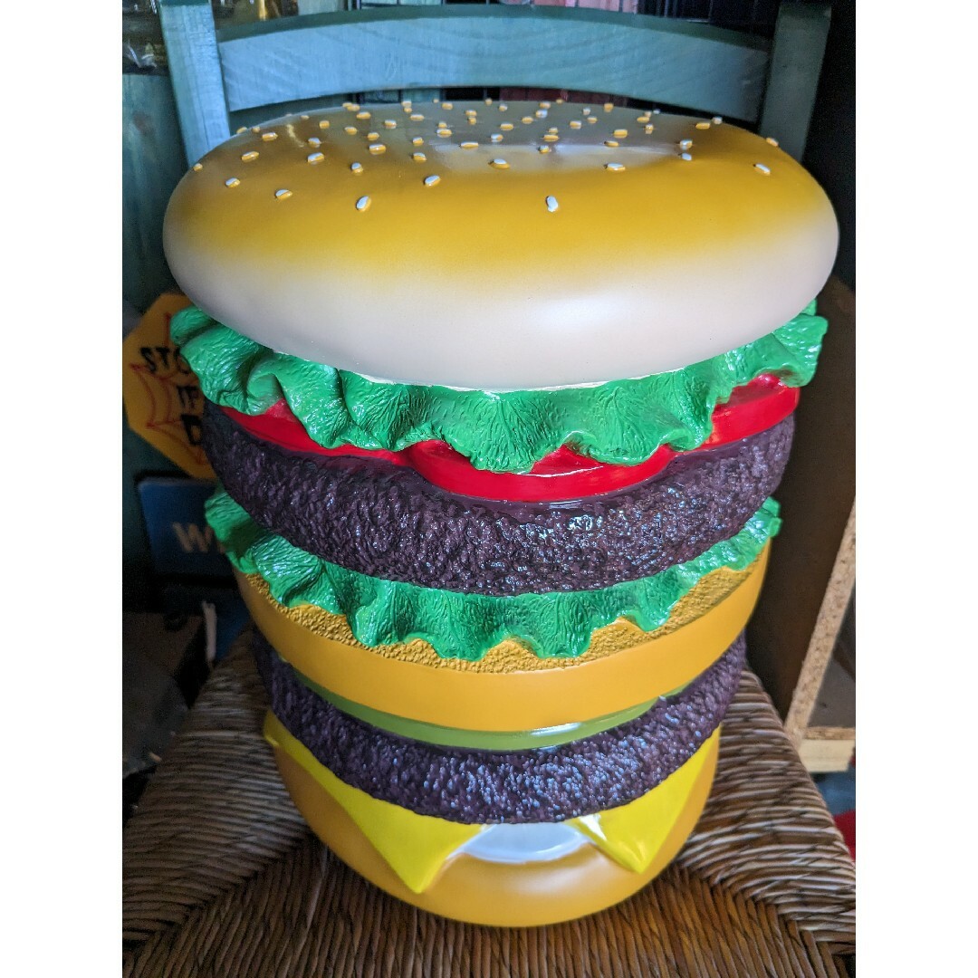 ハンバーガー 椅子 アメリカン 雑貨 インテリア ガレージ スツール