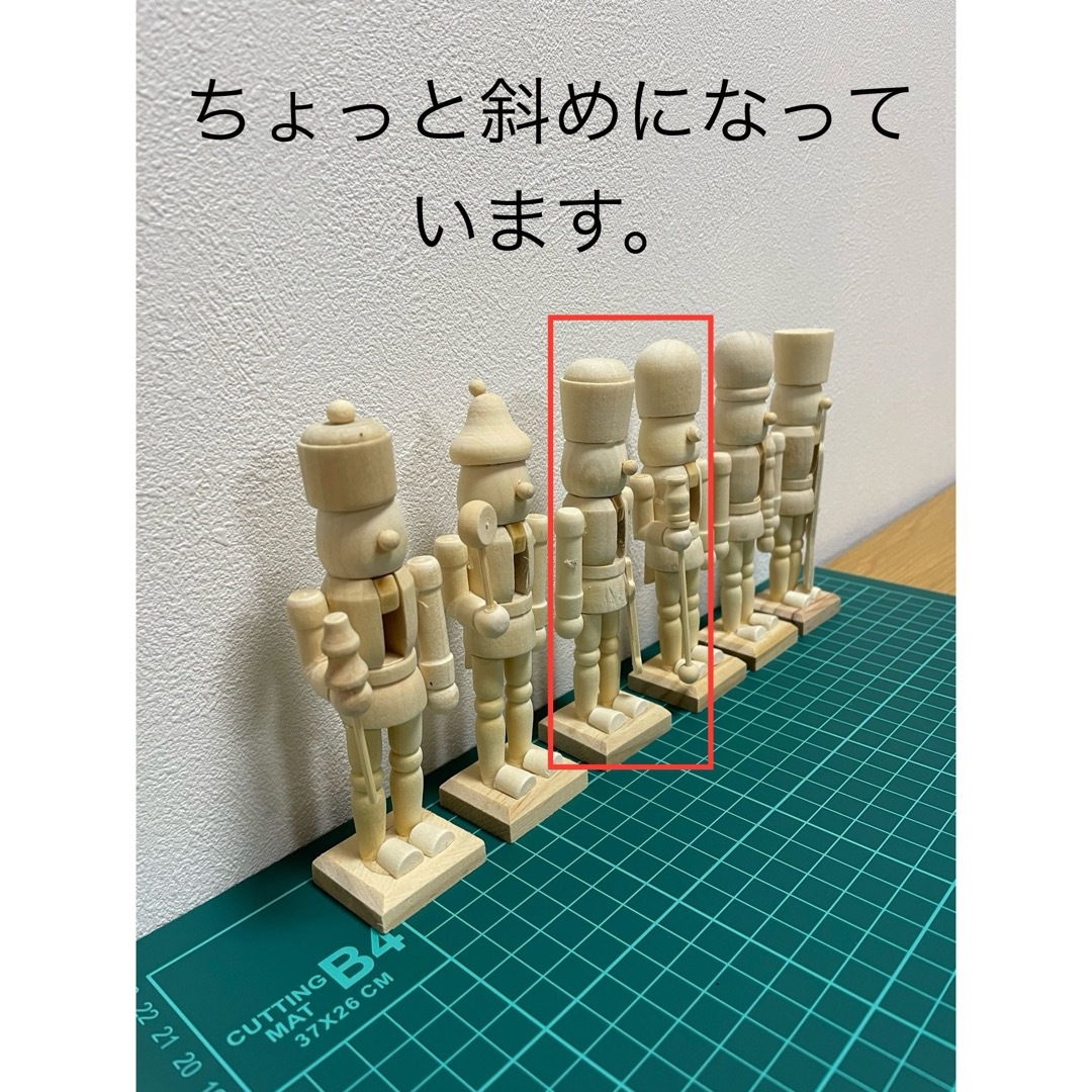 白木 トールペイント 兵士 未完成木製 くるみ割り人形 兵隊