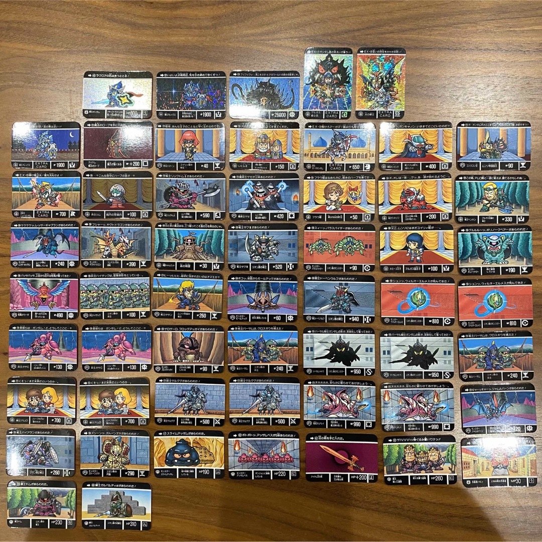 SD Gundam（BANDAI） - SDガンダム外伝 ミニカードダス56枚 90年代