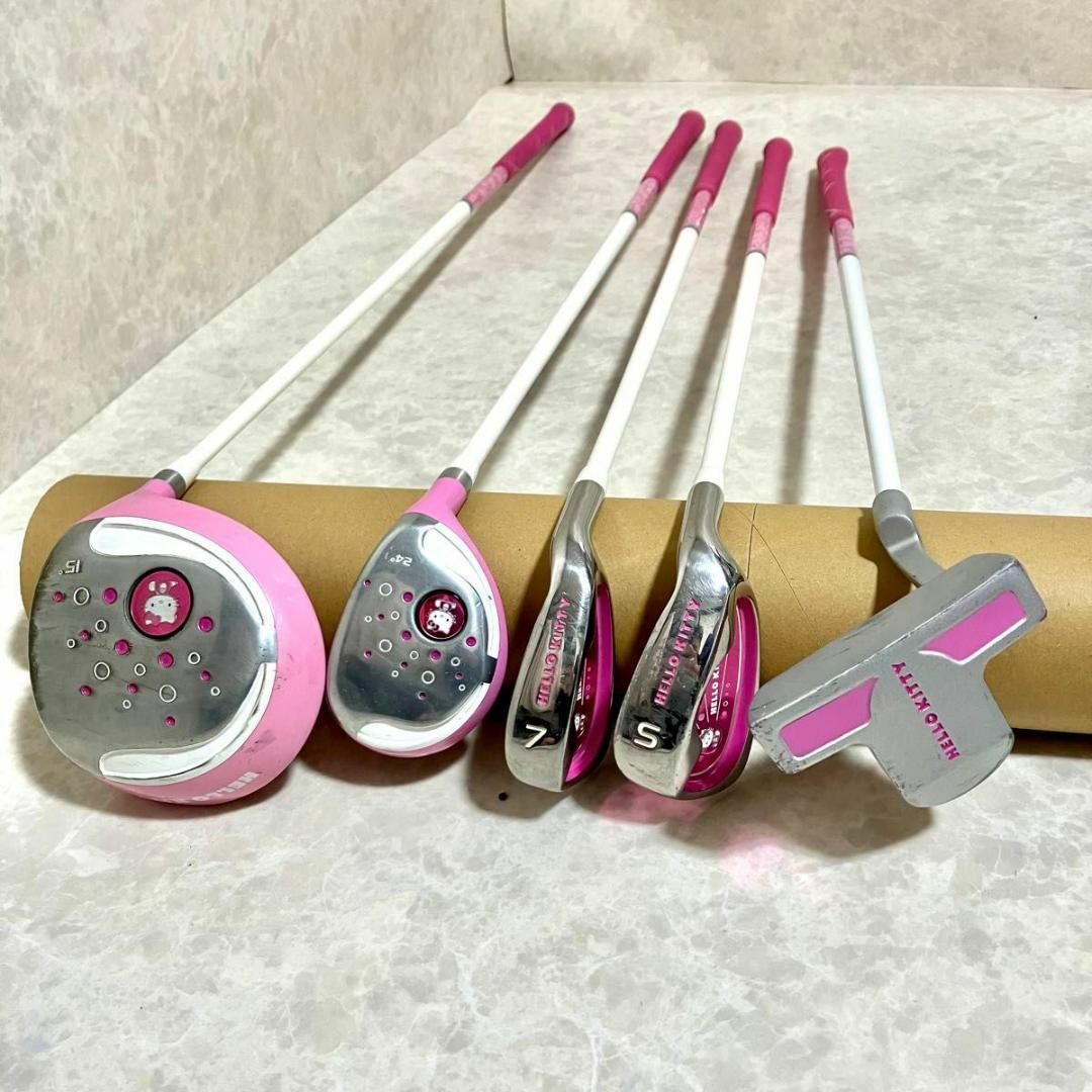 ハローキティ キッズ ジュニア ゴルフセット 子ども用 クラブセット 5