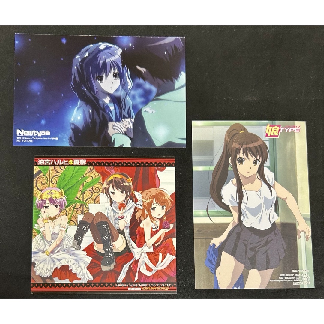 涼宮ハルヒの憂鬱 特典 イラストカード ポストカード まとめ売りの通販